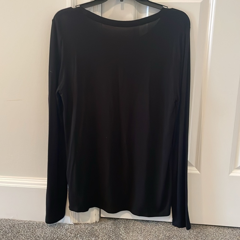Marc New York Pop the champagne and party black gold long sleeve t-shirt  medium - Picture 6 of 6